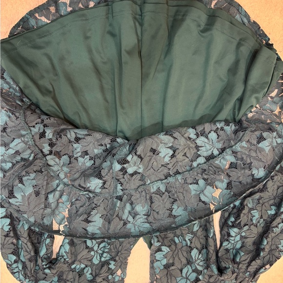 Showpo Teal Floral Mini Dress - Picture 7 of 9